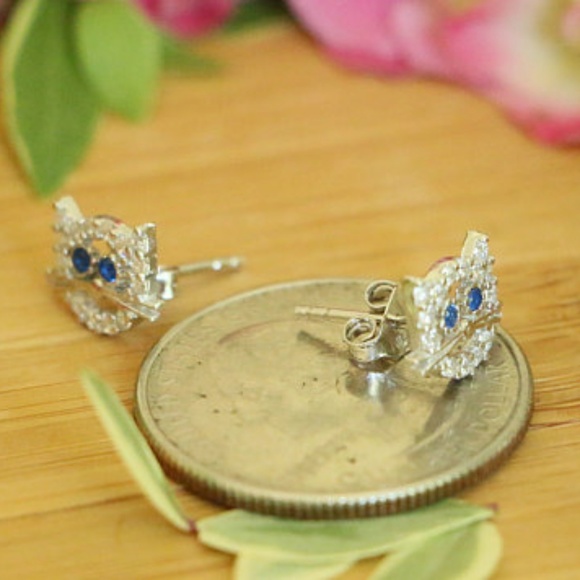 925 Sterling Silver with Cubic Zirconia Stones Cat - Picture 6 of 7